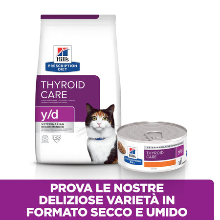 Hill's Prescription Diet Y/D Thyroid Care secco Gatti Adulti 1,5 kg