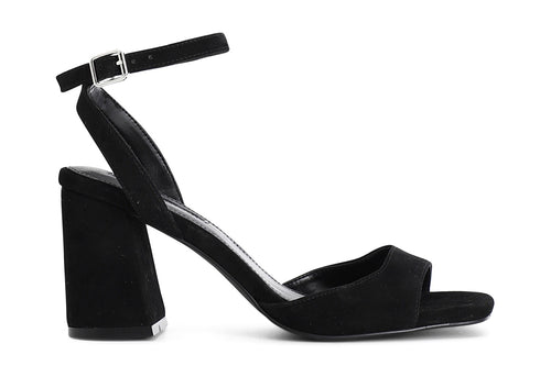 SANDALO IN CAMOSCIO CON ALLACCIATURA ALLA CAVIGLIA