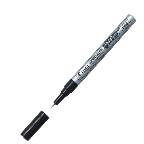 Marcatore Super Color Punta Extra Fine Vernice Silver Pilot