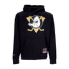 MITCHELL & NESS Felpa Cappuccio Uomo Nhl Team Logo Hoodie Anaduc Black da uomo