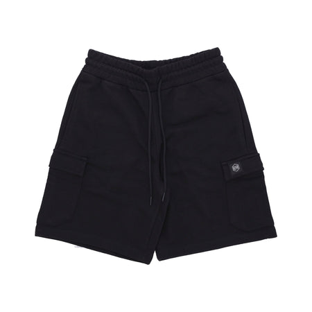 DOLLY NOIRE Pantalone Corto Tuta Uomo Cargo Short Sweatpants Black da uomo