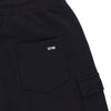 DOLLY NOIRE Pantalone Corto Tuta Uomo Cargo Short Sweatpants Black da uomo