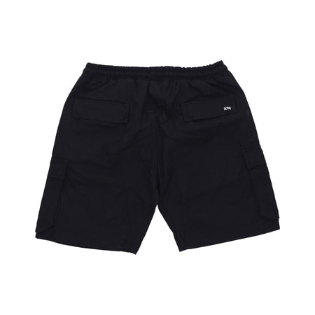 DOLLY NOIRE Pantalone Corto Uomo Cotton Ripstop Cargo Easyshorts Black da uomo