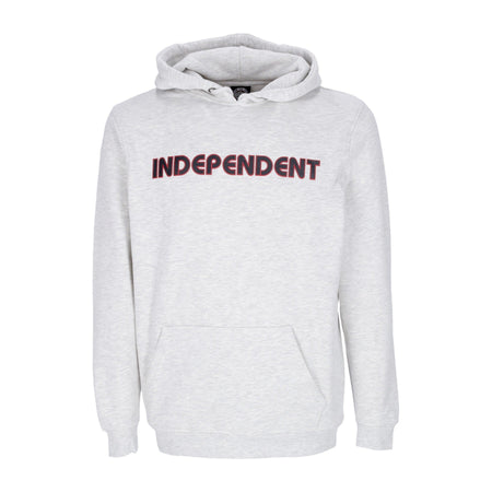 INDEPENDENT Felpa Cappuccio Uomo Btg Bauhaus Hoodie Athletic Heather da uomo