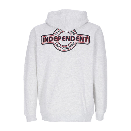 INDEPENDENT Felpa Cappuccio Uomo Btg Bauhaus Hoodie Athletic Heather da uomo