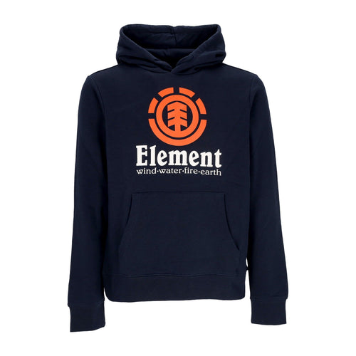 ELEMENT Felpa Leggera Cappuccio Uomo Vertical Hoodie Eclipse Navy da uomo