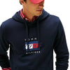 Tommy hilfiger felpa blu con cappuccio MW0MW41332DW5