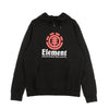 ELEMENT Felpa Leggera Cappuccio Uomo Vertical Hoodie Flint Black da uomo