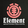 ELEMENT Felpa Leggera Cappuccio Uomo Vertical Hoodie Flint Black da uomo