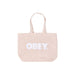 OBEY Borsa Di Tela Donna Canvas Tote Bag Natural/white da donna