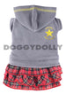 Abito per cani Grey Pile With Skirt Doggydolly