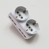 Adattatore con 2 schuko + 4 biprese da 16A