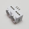 Adattatore con 2 schuko + 4 biprese da 16A