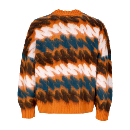 OBEY Maglione Donna Ari Sweater Orange Oxide Multi da donna