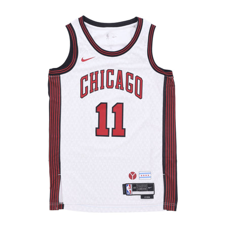 NIKE NBA Canotta Basket Uomo Nba City Edition 22 Dri-fit Swingman Jersey No 11 Demar Derozan Chibul White da uomo