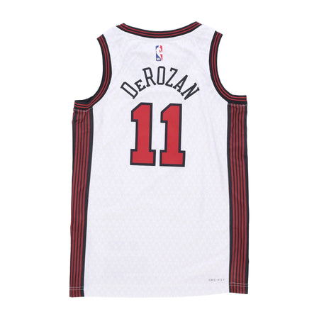 NIKE NBA Canotta Basket Uomo Nba City Edition 22 Dri-fit Swingman Jersey No 11 Demar Derozan Chibul White da uomo
