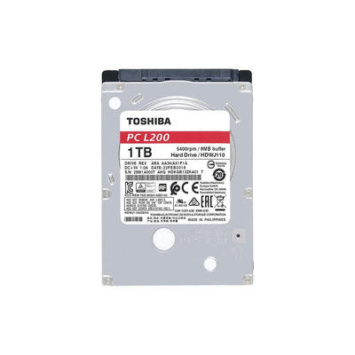 Toshiba Hard Disk HDD 2,5 SATA da 1TB – 5400 RPM, Modello PC-L200 HDWJ110 per Notebook