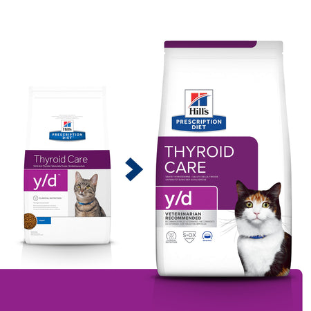 Hill's Prescription Diet Y/D Thyroid Care secco Gatti Adulti 1,5 kg