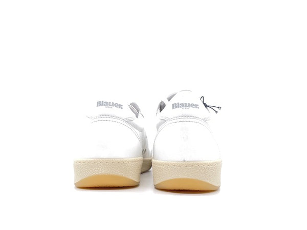 BLAUER Sneaker Uomo Murray White Cream in pelle