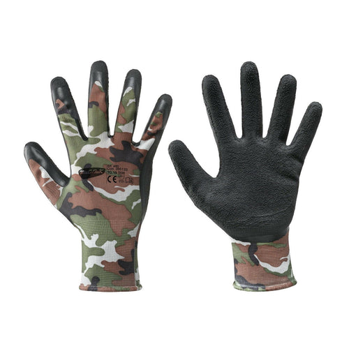 Guanti ricoperti nitrile mimetici