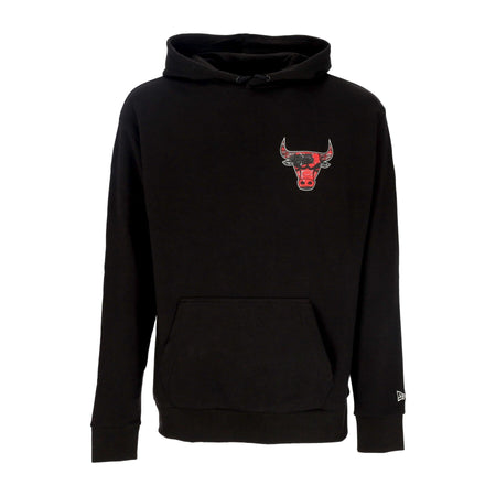 NEW ERA Felpa Leggera Cappuccio Uomo Nba Infill Team Logo Os Hoodie Chibul Black/front Door Red da uomo