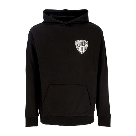 NEW ERA Felpa Leggera Cappuccio Uomo Nba Infill Team Logo Os Hoodie Bronet Black/white da uomo