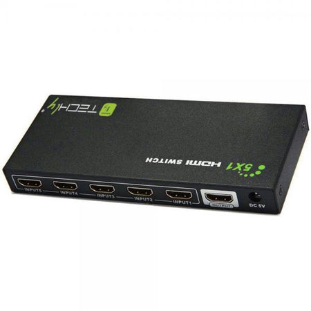 Switch HDMI 5 IN 1 OUT con Telecomando 4K UHD 3D