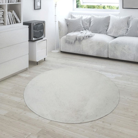 Tappeto Shaggy a Pelo Lungo Tinta Unita