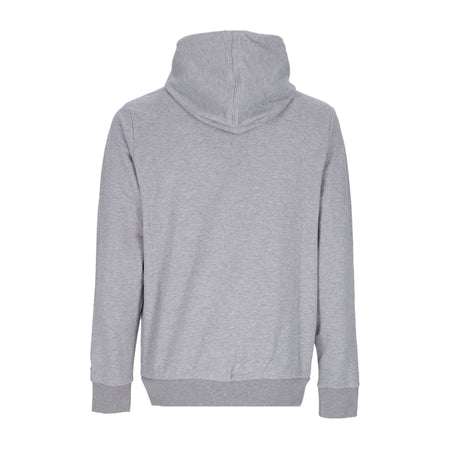 NEW ERA Felpa Leggera Cappuccio Uomo Nba Drip Logo Hoodie Chibul Heather Grey/front Door Red da uomo