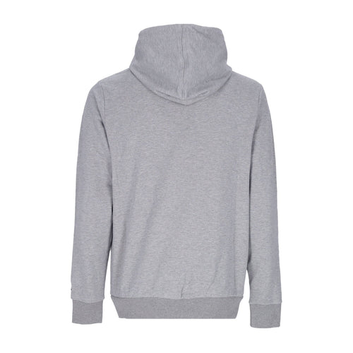 NEW ERA Felpa Leggera Cappuccio Uomo Nba Drip Logo Hoodie Chibul Heather Grey/front Door Red da uomo