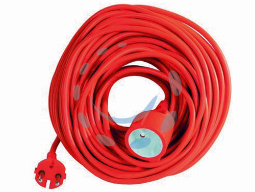 PROLUNGA PER ELETTROUTENSILI DA GIARDINO - 25 MT +CAVO 2 x mmq.1,5 FER 187350