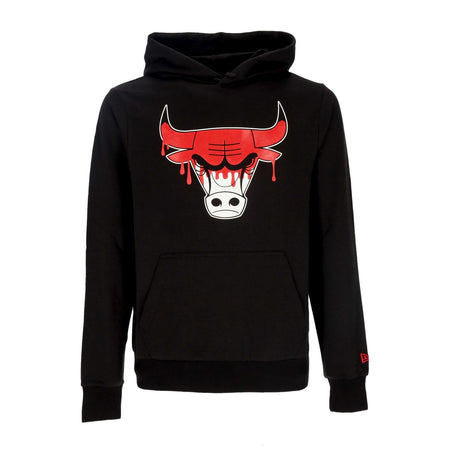 NEW ERA Felpa Leggera Cappuccio Uomo Nba Drip Logo Hoodie Chibul Black/front Door Red da uomo