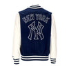 NEW ERA Giubbotto College Uomo Mlb Heritage Varsity Jacket Neyyan Obsidian Blue/off White da uomo