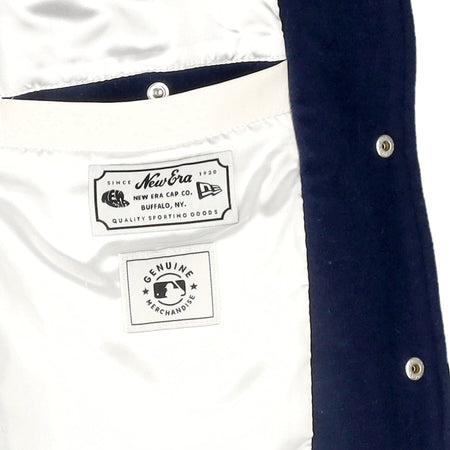 NEW ERA Giubbotto College Uomo Mlb Heritage Varsity Jacket Neyyan Obsidian Blue/off White da uomo