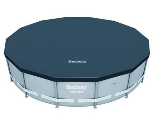 BESTWAY 58249 TELO DI COPERTURA PER PISCINE TONDE STEEL PRO FRAME - FER 341899