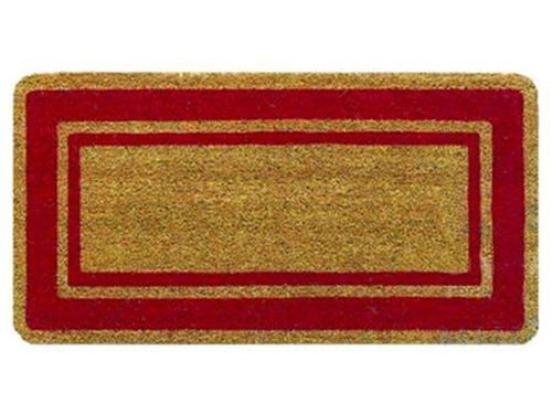 ZERBINO COCCO SUPER ROSSO SPESSORE MM.17 - cm.40x80 -fondo in PVC FER 331364