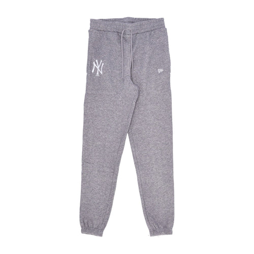 NEW ERA Pantalone Tuta Felpato Uomo Mlb League Essential Jogger Neyyan Heather Grey/white da uomo