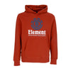 ELEMENT Felpa Leggera Cappuccio Uomo Vertical Hoodie Picante Red da uomo