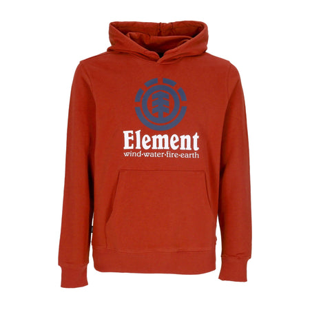 ELEMENT Felpa Leggera Cappuccio Uomo Vertical Hoodie Picante Red da uomo