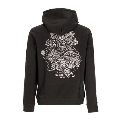 ELEMENT Felpa Leggera Cappuccio Uomo Passenger Hoodie X Timber Off Black da uomo