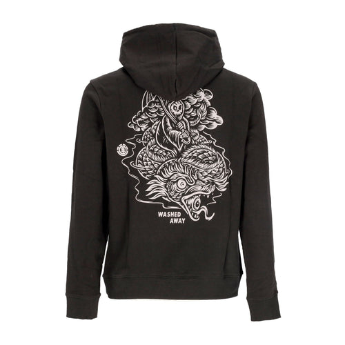 ELEMENT Felpa Leggera Cappuccio Uomo Passenger Hoodie X Timber Off Black da uomo