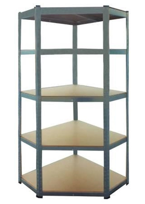SCAFFALE ANGOLARE IN KIT 5 RIPIANI IN LEGNO cm.40x70x40x90x90x180h FER 316262