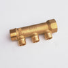 Collettore lineare da 3/4 - 18mm a 3 vie da 3/4 MF di ottone