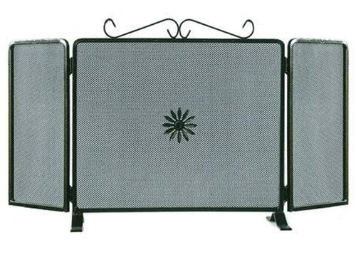 PARASCINTILLE DUE ANTE DECORO FIORE cm.80x50h. verniciato nero FER 269049