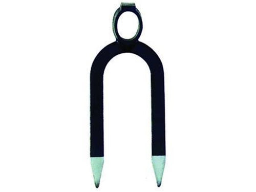 ZAPPONE BIDENTE OCCHIO OVALE ORSATTI - gr.900 cm.12x30h. occhio ø mm.34/37 -