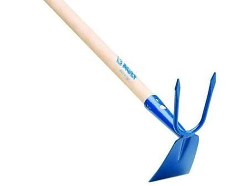 ZAPPINO QUADRO BIDENTE CON MANICO IN LEGNO cm.120 acciaio verniciato FER 7030