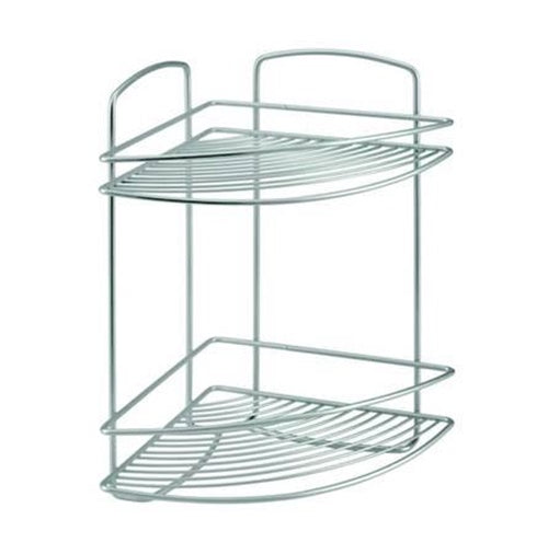 METALTEX MENSOLA ANGOLARE A 2 PIANI SERIE ONDA - cm.22x22x35 FER 324281 -