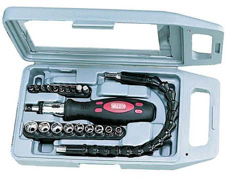 GIRAVITE PORTAINSERTI E BUSSOLE DA 1/4 IN SERIE 22 PEZZI FER 67942