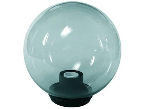 GLOBO FUME' CON PORTALAMPADA IN METACRILATO ø mm.200 per pali mm.60 -