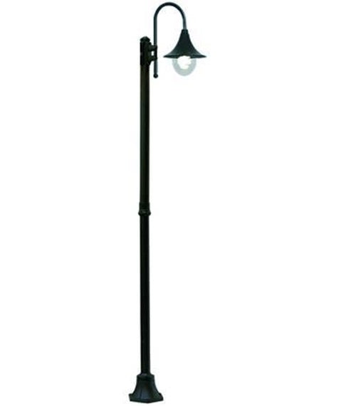 LAMPIONE SU PALO MODELLO PARIGI - 100w IP44 cm.230h. ALLUMINIO FER 234429
